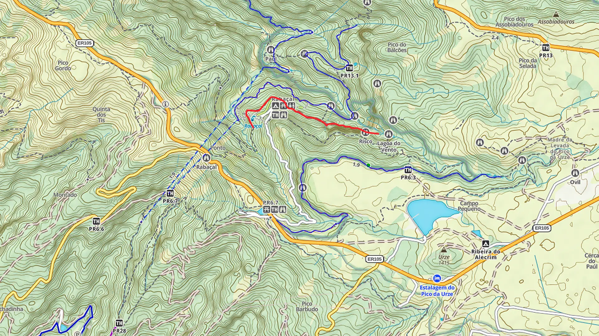 Levada do Risco Rabacalin kartalla.