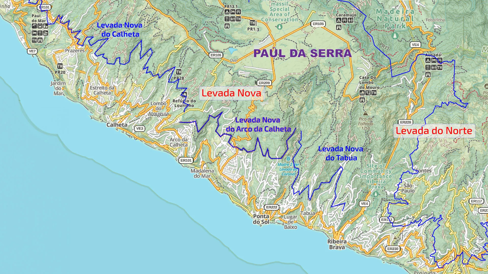 Levada Nova do Arco da Calheta.